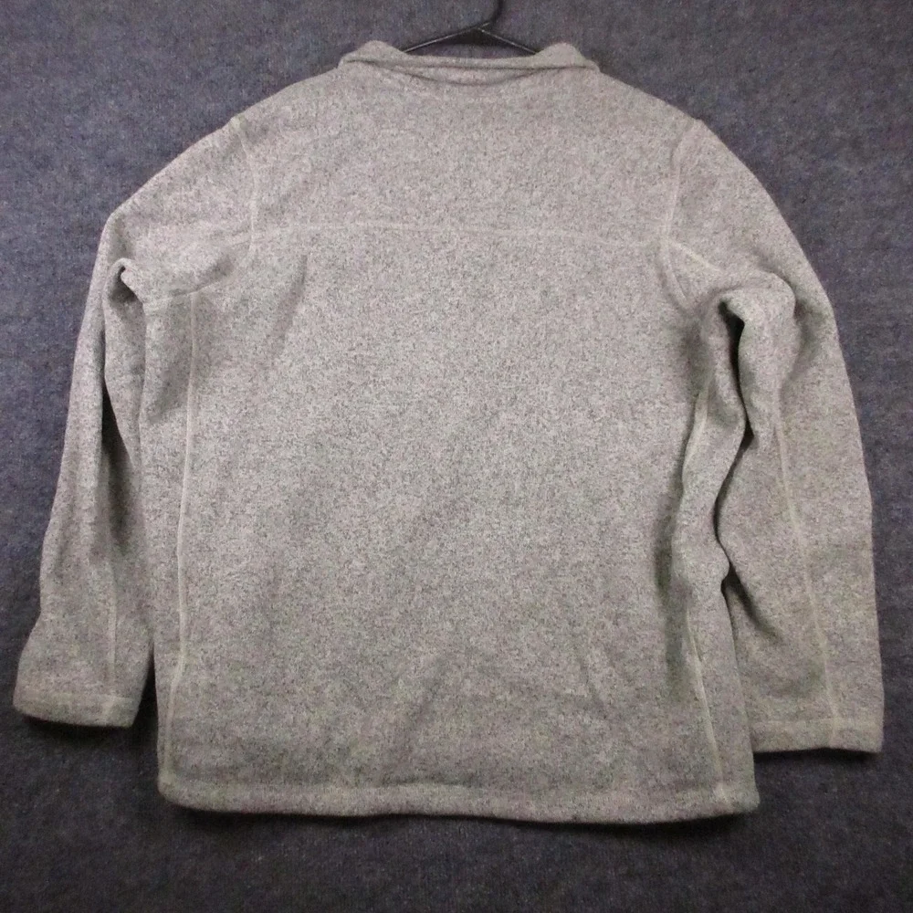 The North Face Sweater Mens 2XL Gray 1/4 Zip Fleece Gordon Lyons Pullover Logo